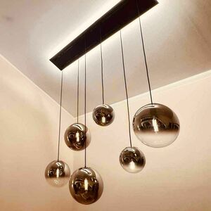 Luster s.luce Orb 5-plameňový zlatý sklo kov do jedálne 160 cm small 2