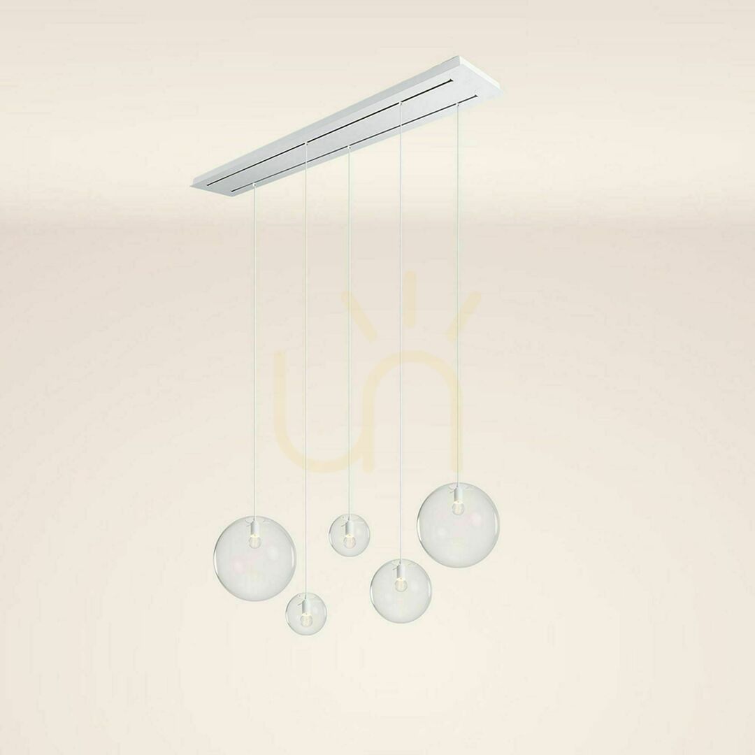 Displej Luster s.luce Orb zlatý sklo kov 5x E27 Ø40 cm, 2-radový Luster s.luce Orb zlatý sklo kov 5x E27 Ø40 cm, 2-radový