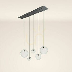 Luster s.luce Orb zlatý sklo kov 5x E27 Ø40 cm, 2-radový 5 Luster s.luce Orb zlatý sklo kov 5x E27 Ø40 cm, 2-radový small 5