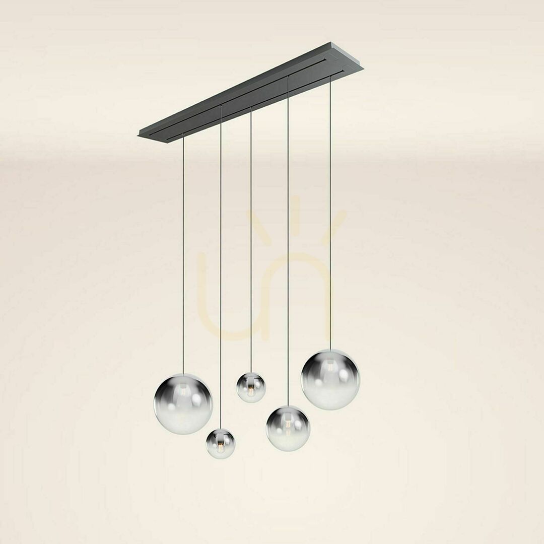 Displej Luster s.luce Orb zlatý sklo kov 5x E27 Ø40 cm, 2-radový Luster s.luce Orb zlatý sklo kov 5x E27 Ø40 cm, 2-radový
