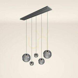 Luster s.luce Orb zlatý 5-plameňový sklenený moderný 160 cm small 4
