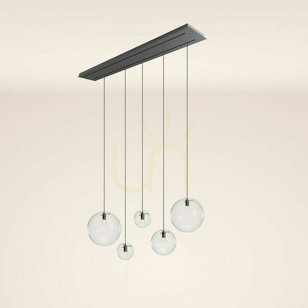 Skontrolujte Luster s.luce Orb 5-ramenný dymové sklo, 2-radový 160 cm Luster s.luce Orb 5-ramenný dymové sklo, 2-radový 160 cm