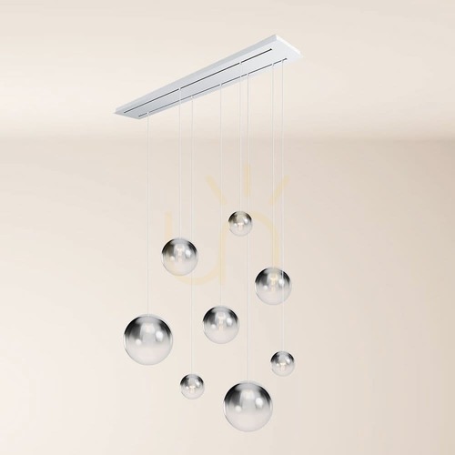Skontrolujte Luster s.luce Orb dymové sklo 8-ramenný, E27, 40 W