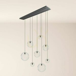 Luster s.luce Orb biely sklo kov 8-plameňový 160 cm, 2-radový small 6