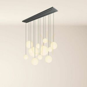 Luster s.luce Orb meď 12-plameňový sklo kov 160 cm 2 rady small 5