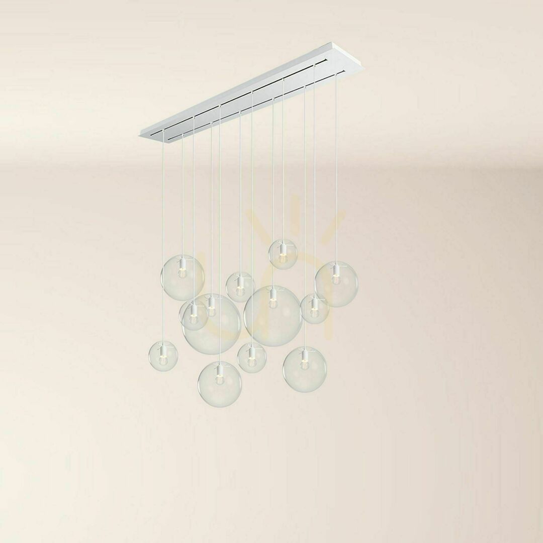 Displej Luster s.luce Orb dymové sklo, 12 svetiel, 160 cm, moderný jedálenský Luster s.luce Orb dymové sklo, 12 svetiel, 160 cm, moderný jedálenský
