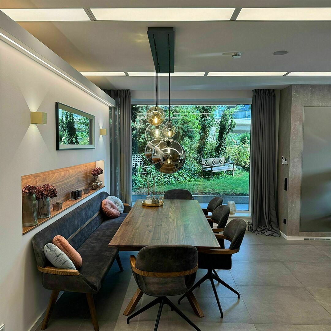 Šou Luster s.luce Orb dymové sklo, 12 svetiel, 160 cm, moderný jedálenský Luster s.luce Orb dymové sklo, 12 svetiel, 160 cm, moderný jedálenský