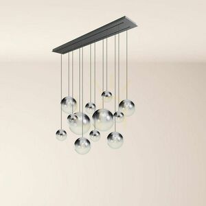 Luster s.luce Orb meď sklo 12x E27 160 cm 2 rady small 7