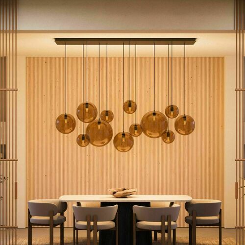 Skontrolujte Luster s.luce Orb dymové sklo 12-plameňový 160 cm, 2 rady