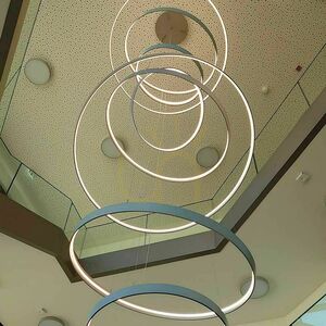 Lustre s.luce Ring LED závesné svietidlo Ø 150 cm 66 W 4000 K 6594 lm small 13