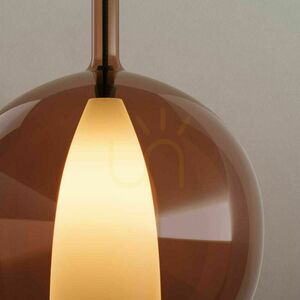Závesné svietidlo s.luce Belluna sklenené hnedé Ø24 cm E27 small 5