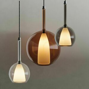 Závesné svietidlo s.luce Belluna sklenené hnedé Ø24 cm E27 small 9