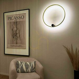 Prisadené stropné LED svietidlo s.luce Ring Air strieborné Ø 60 cm small 3