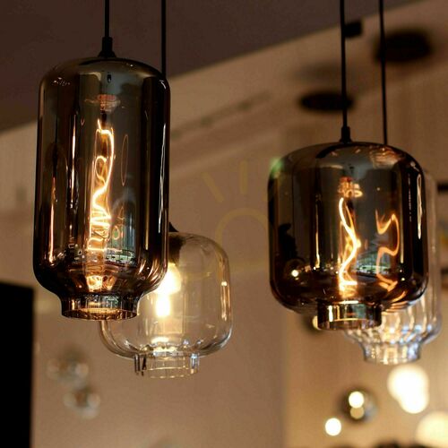 Skontrolujte Závesné svietidlo s.luce Velo Glass priehľadné sklo E27 150 cm