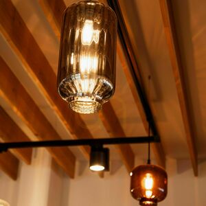 Závesné svietidlo s.luce Velo z dymového skla Ø 18 cm E27, záves 150 cm small 7