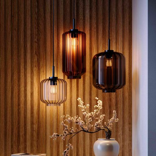Skontrolujte Závesné svietidlo s.luce Velo Glass hnedé sklo E27 20 cm