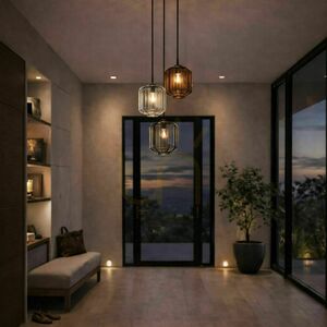 Závesné svietidlo s.luce Velo sklo priehľadné E27 18 cm moderné small 1