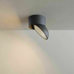 Vonkajšie stropné svietidlo s.luce Santa Out LED čierne IP65 otočné small 0