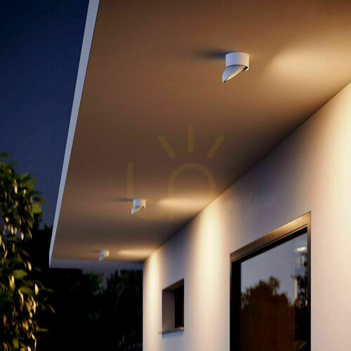 Skontrolujte Vonkajšie stropné svietidlo s.luce Santa Out LED biele IP65 otočné