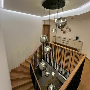 Luster s.luce Orb sklenená guľa meď 30 cm E27 stmievateľný small 0