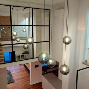 Závesné svietidlo s.luce Orb zlaté sklo 20 cm E27 150 cm small 11