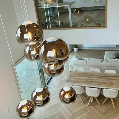Skontrolujte Luster s.luce Orb Glass Ball hnedý sklo 30 cm 500 cm