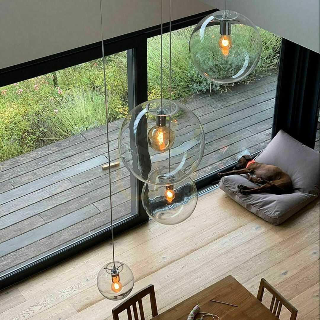 Displej Závesné svietidlo s.luce Orb Glass Ball biele 20 cm sklo kov IP20 Závesné svietidlo s.luce Orb Glass Ball biele 20 cm sklo kov IP20