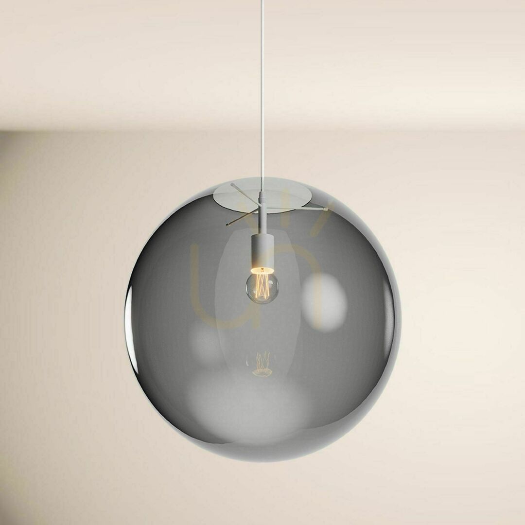 Šou Závesné svietidlo s.luce Orb Glass Ball biele 20 cm sklo kov IP20 Závesné svietidlo s.luce Orb Glass Ball biele 20 cm sklo kov IP20