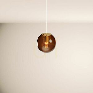 Závesné svietidlo s.luce Orb Glass Ball dymové sklo 20 cm E27, 500 cm small 8