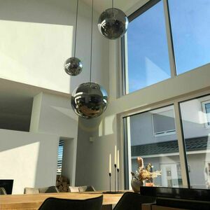 Závesné svietidlo s.luce Orb Glass Ball Gallery dymové sklo 40 cm 500 cm small 6