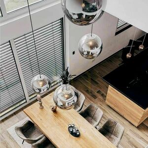 Závesné svietidlo s.luce Orb sklenená guľa meď 20 cm E27 small 4