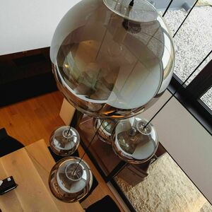 Závesné svietidlo s.luce Orb sklenené zlaté 30 cm E27 150 cm small 11