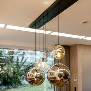 Závesné svietidlo s.luce Orb sklenené zlaté 30 cm E27 150 cm small 3