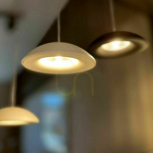Skontrolujte Závesné LED svietidlo s.luce Santa Air čierne Ø 11 cm stmievateľné