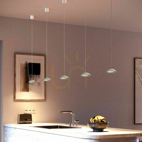 Skontrolujte Závesné LED svietidlo s.luce Santa Air čierne Ø 11 cm stmievateľné