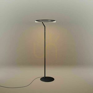 Stojacia LED lampa s.luce Ring Ø 60 cm strieborná s dotykovým stmievačom small 10