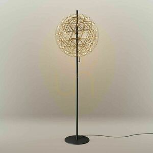 Podlahová LED lampa s.luce Atom Metal zlatá 208 cm dotykový stmievač small 10