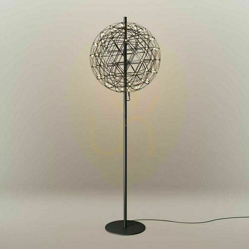 Skontrolujte Podlahová lampa s.luce Atom Metal čierna LED stmievateľná 208 cm
