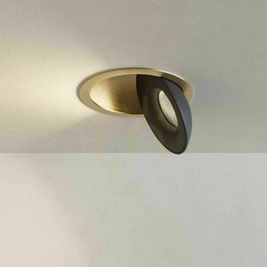 Zapustený LED reflektor s.luce Santa Deep čierny, stmievateľný, otočný small 13