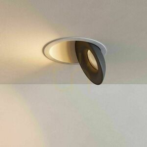 Zapustený LED reflektor s.luce Santa Deep čierny, stmievateľný, otočný small 9