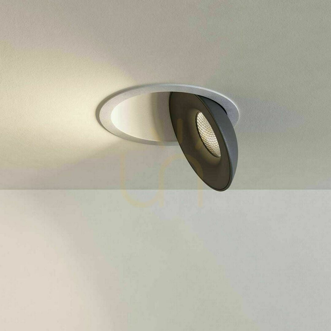 Náhľad Zapustené LED svietidlo s.luce Santa Deep otočné strieborné stmievateľné 4000K Zapustené LED svietidlo s.luce Santa Deep otočné strieborné stmievateľné 4000K