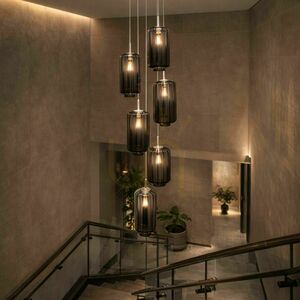 Luster s.luce Velo dymové sklo E27 18 cm minimalistický 500 cm small 4