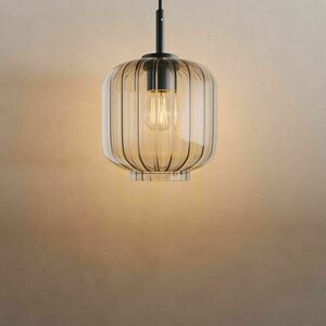 Závesné svietidlo s.luce Velo 190355 číre 20 cm E27, čierny záves 500 cm small 12