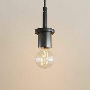 Závesné svietidlo s.luce Velo dymové sklo Ø 25 cm 1xE27 záves 500 cm čierne small 3