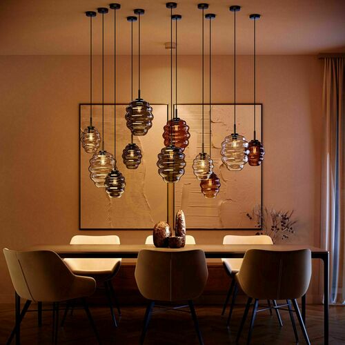 Skontrolujte Závesné svietidlo s.luce Echos Glass dymové sklo E27 150 cm