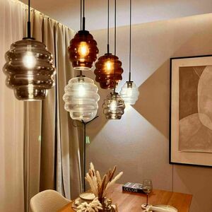 Závesné svietidlo s.luce Echos Glass hnedé sklo E27 Ø25 cm 5 Závesné svietidlo s.luce Echos Glass hnedé sklo E27 Ø25 cm small 5