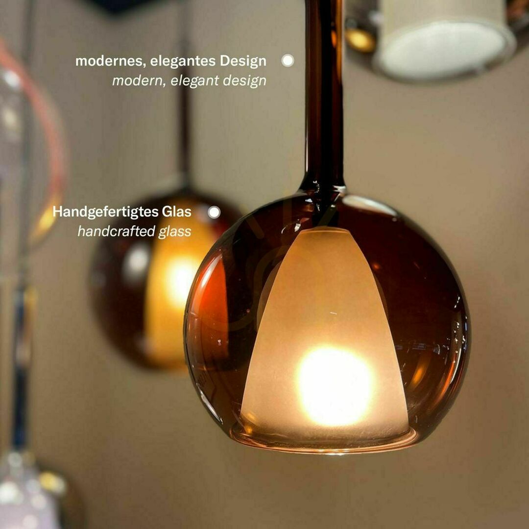 Šou Stropné svietidlo s.luce Belluna 3-plamenné sklo kov Ø 40 cm Stropné svietidlo s.luce Belluna 3-plamenné sklo kov Ø 40 cm