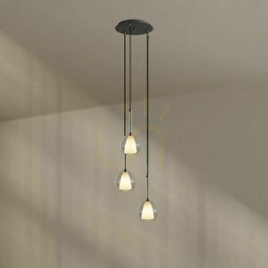 Lustre s.luce Belluna 3-flame transparentné sklenené moderné Ø 40 cm 10 Lustre s.luce Belluna 3-flame transparentné sklenené moderné Ø 40 cm small 10