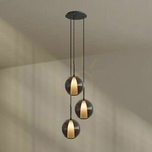 Lustre s.luce Belluna 3-flame transparentné sklenené moderné Ø 40 cm 13 Lustre s.luce Belluna 3-flame transparentné sklenené moderné Ø 40 cm small 13