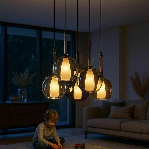 Skontrolujte Luster s.luce Belluna 5-žiarový Ø 60 cm viacfarebný minimalistický
